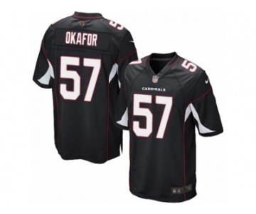 Men's Nike Arizona Cardinals #57 Alex Okafor Game Black Alternate NFL Jersey