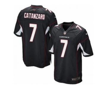 Men's Nike Arizona Cardinals #7 Chandler Catanzaro Game Black Alternate NFL Jersey