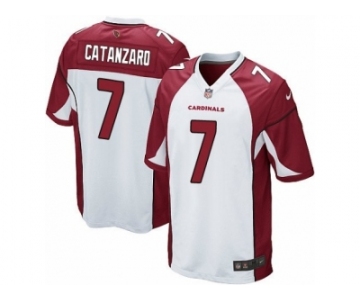 Men's Nike Arizona Cardinals #7 Chandler Catanzaro Game White NFL Jersey