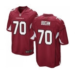 Men's Nike Arizona Cardinals #70 Evan Boehm Game Red Team Color NFL Jersey