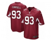 Men's Nike Arizona Cardinals #93 Calais Campbell Game Red Team Color NFL Jersey