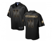 Nike Arizona Cardinals #11 Larry Fitzgerald Pro Line Black Gold Collection Jersey[Game]