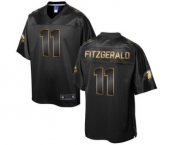 nike nfl jerseys arizona cardinals #11 larry fitzgerald black gold collection[game]