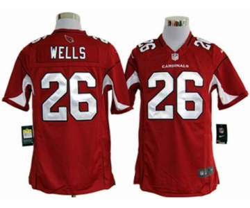 nike nfl jerseys arizona cardinals #26 wells red[game]