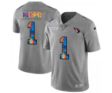 Arizona Cardinals #1 Kyler Murray Men's Nike Multi-Color 2020 NFL Crucial Catch NFL Jersey Greyheather