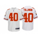 Arizona Cardinals #40 Pat Tillman White Authentic Throwback Football Jersey