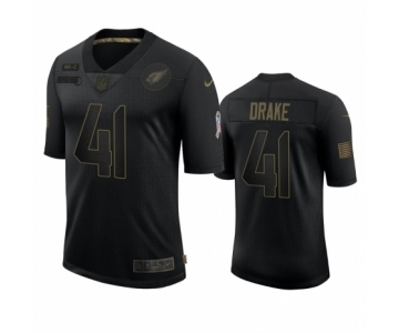 Arizona Cardinals #41 Kenyan Drake Black 2020 Salute To Service Limited Jersey