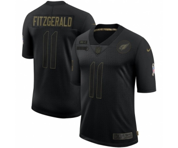 Men Arizona Cardinals #11 Larry Fitzgerald Nike 2020 Salute To Service Limited Jersey Black