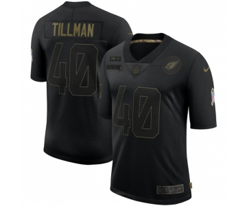 Men Arizona Cardinals #40 Pat Tillman Nike 2020 Salute To Service Retired Limited Jersey Black