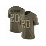 Men Nike Arizona Cardinals #20 Deone Bucannon Limited Olive Camo 2017 Salute to Service NFL Jersey