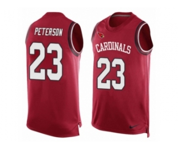 Men Nike Arizona Cardinals #23 Adrian Peterson Limited Red Player Name & Number Tank Top NFL Jersey