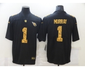 Men's Arizona Cardinals #1 Kyler Murray 2020 Black Leopard Print Fashion Limited Stitched Jersey