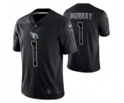 Men's Arizona Cardinals #1 Kyler Murray Black Reflective Limited Stitched Football Jersey