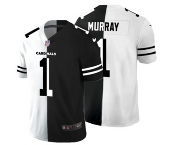 Men's Arizona Cardinals #1 Kyler Murray Black V White Peace Split Vapor Untouchable Limited Football Jersey