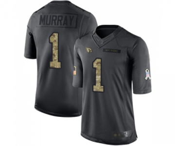 Men's Arizona Cardinals #1 Kyler Murray Limited Black 2016 Salute to Service Football Jersey