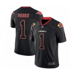 Men's Arizona Cardinals #1 Kyler Murray Limited Lights Out Black Rush Football Jersey