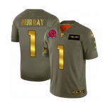 Men's Arizona Cardinals #1 Kyler Murray Limited Olive Gold 2019 Salute to Service Football Jersey