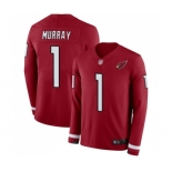 Men's Arizona Cardinals #1 Kyler Murray Limited Red Therma Long Sleeve Football Jersey