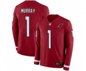 Men's Arizona Cardinals #1 Kyler Murray Limited Red Therma Long Sleeve Football Jersey