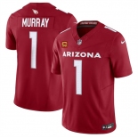 Men's Arizona Cardinals #1 Kyler Murray Red 2024 F.U.S.E. With 4-Star C Patch Vapor Untouchable Limited Football Stitched Jersey