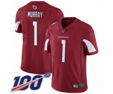 Men's Arizona Cardinals #1 Kyler Murray Red Team Color Vapor Untouchable Limited Player 100th Season Football Jersey