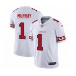 Men's Arizona Cardinals #1 Kyler Murray White Team Logo Cool Edition Jersey