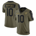 Men's Arizona Cardinals #10 DeAndre Hopkins Nike Olive 2021 Salute To Service Limited Player Jersey