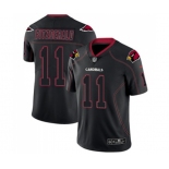 Men's Arizona Cardinals #11 Larry Fitzgerald Limited Lights Out Black Rush Football Jersey