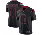 Men's Arizona Cardinals #11 Larry Fitzgerald Limited Lights Out Black Rush Football Jersey