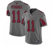 Men's Arizona Cardinals #11 Larry Fitzgerald Limited Silver Inverted Legend Football Jersey