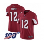 Men's Arizona Cardinals #12 Pharoh Cooper Red Team Color Vapor Untouchable Limited Player 100th Season Football Jersey