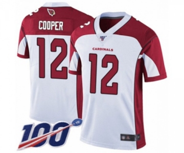 Men's Arizona Cardinals #12 Pharoh Cooper White Vapor Untouchable Limited Player 100th Season Football Jersey