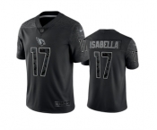 Men's Arizona Cardinals #17 Andy Isabella Black Reflective Limited Stitched Football Jersey