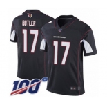 Men's Arizona Cardinals #17 Hakeem Butler Black Alternate Vapor Untouchable Limited Player 100th Season Football Jersey