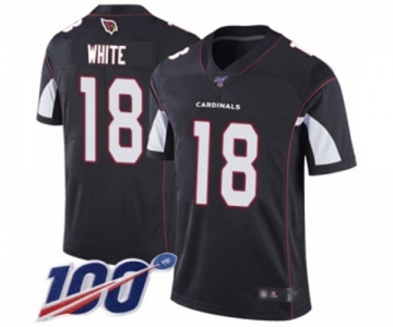 Men's Arizona Cardinals #18 Kevin White Black Alternate Vapor Untouchable Limited Player 100th Season Football Jersey