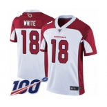 Men's Arizona Cardinals #18 Kevin White Vapor Untouchable Limited Player 100th Season Football Jersey