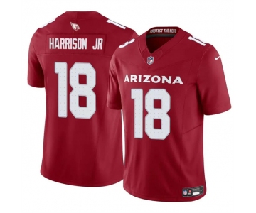 Men's Arizona Cardinals #18 Marvin Harrison Jr Red 2024 Draft F.U.S.E. Vapor Untouchable Limited Football Stitched Jersey