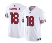 Men's Arizona Cardinals #18 Marvin Harrison Jr White 2024 Draft F.U.S.E. Vapor Untouchable Limited Football Stitched Jersey