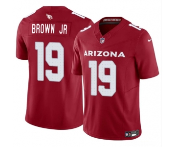 Men's Arizona Cardinals #19 Anthony Brown JR Red 2024 F.U.S.E. Vapor Untouchable Limited Stitched