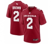 Men's Arizona Cardinals #2 Marquise Brown Red Stitched Game Football Jersey