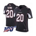 Men's Arizona Cardinals #20 Robert Alford Black Alternate Vapor Untouchable Limited Player 100th Season Football Jersey