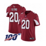 Men's Arizona Cardinals #20 Robert Alford Red Team Color Vapor Untouchable Limited Player 100th Season Football Jersey