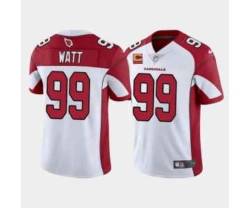 Men's Arizona Cardinals 2022 #99 J.J. Watt White With 4-star C Patch Vapor Untouchable Limited Stitched NFL Jersey