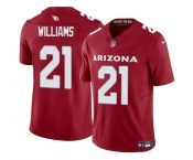 Men's Arizona Cardinals #21 Garrett Williams Red 2024 F.U.S.E. Vapor Untouchable Limited Stitched Jersey