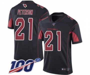 Men's Arizona Cardinals #21 Patrick Peterson Limited Black Rush Vapor Untouchable 100th Season Football Jersey