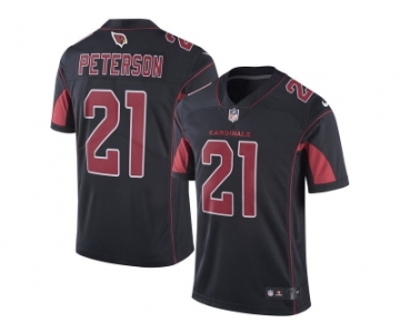 Men's Arizona Cardinals #21 Patrick Peterson Nike Black Color Rush Limited Jersey