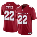 Men's Arizona Cardinals #22 Michael Carter Red 2024 F.U.S.E. Vapor Untouchable Limited Football Stitched Jersey