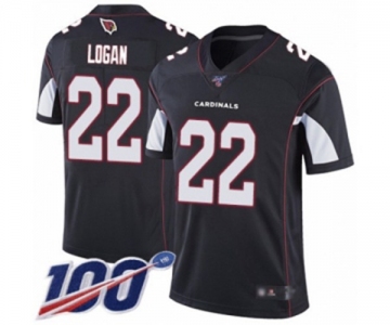 Men's Arizona Cardinals #22 T. J. Logan Black Alternate Vapor Untouchable Limited Player 100th Season Football Jersey