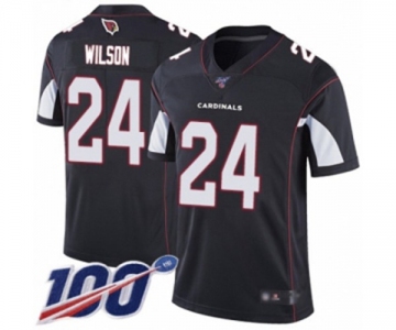 Men's Arizona Cardinals #24 Adrian Wilson Black Alternate Vapor Untouchable Limited Player 100th Season Football Jersey