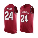 Men's Arizona Cardinals #24 Adrian Wilson Limited Red Player Name & Number Tank Top Football Jersey